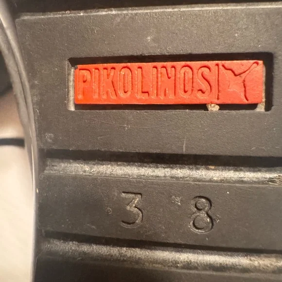 PIKOLINOS Black Leather Boots with Gold Accents - Picture 5 of 7